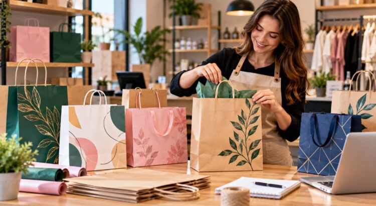 printed carrier bags